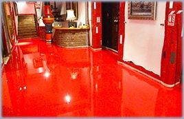 Pardoseala epoxidica executata de Romtehnochim