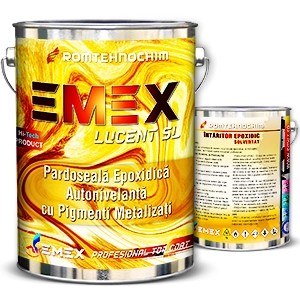 Pardoseala decorativa autonivelanta cu pigmenti metalici