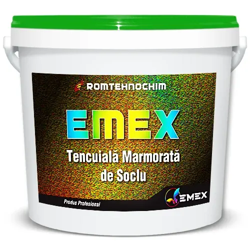 Tencuiala decorativa rezistenta de soclu