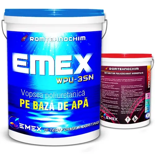 Vopsea poliuretanica Emex solubila in apa