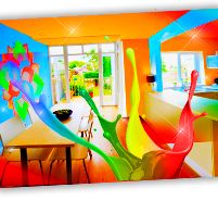 Aspect zugrăveli decorative lavabile